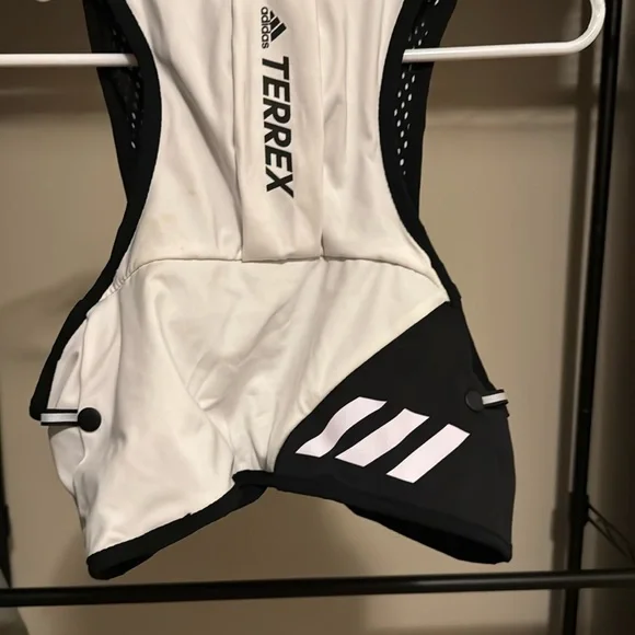 Adidas Black and White Compact Bags with Cinched Design